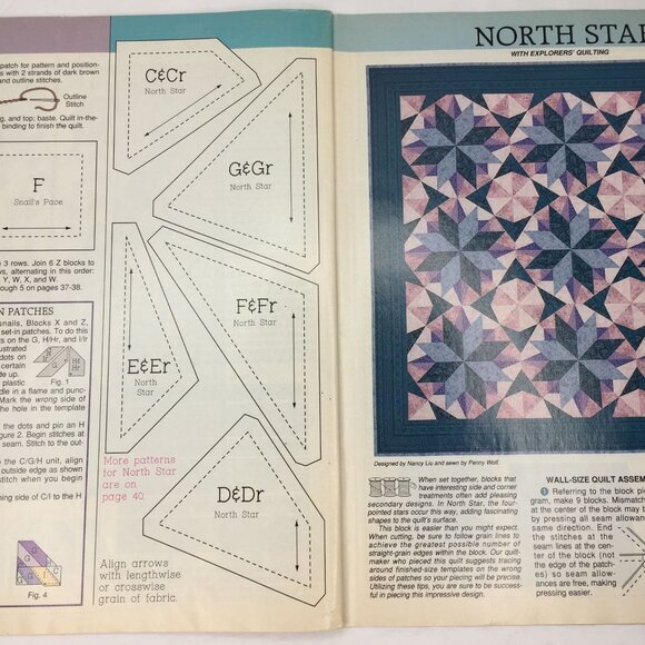 Vintage Quiltmaker Magazine No 36 March/April 1994 Quilt Patterns Designs Ideas - Picture 7 of 10